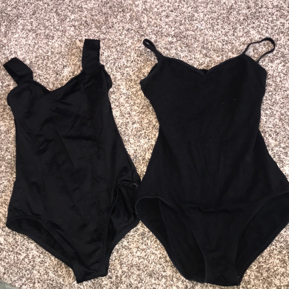 Two Black Leotards